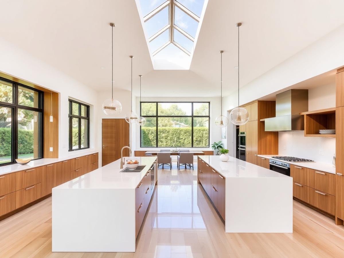 Contemporary Open Concept Kitchen in Encino